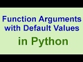 Python Tips & Tricks: Function Arguments with Default Values