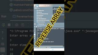 💡 How to Reverse an Array in Java Like a Pro (Beginner to Expert)#java #reverse #number #shorts