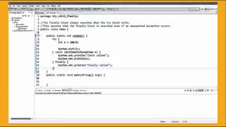 Java Finally block try catch finally Exception Handling in Java 2 Java Tutorial 37