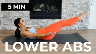 5 Min LOWER ABS Workout | Lower Belly Fat Blaster