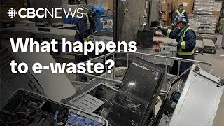 What happens to your old electronics at a recycling facility?