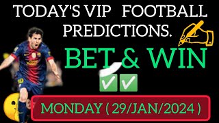 SOCCER TIPS 29 JANUARY 2024 FOOTBALL PREDICTIONS TODAY | MASKED BETTOR BETTING TIPS #maskedbettor
