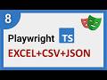 Playwright TypeScript | Data-Driven Testing Framework 🔥 | One Utility to Read CSV, Excel & JSON