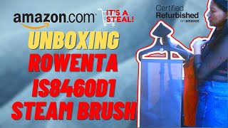 Unboxing Refurbished Rowenta Steam Brush Pro Style Care  IS8460D1 |  Is it worth buying?