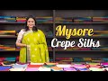 Mysore Crepe Silk Sarees by Prashanti | 5 Dec 2023 | Prashanti Sarees