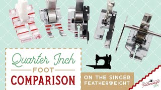 Quarter Inch Foot Comparison on the Singer Featherweight