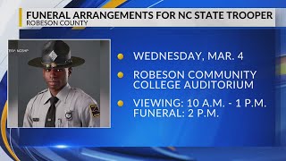 Funeral arrangements set for North Carolina state trooper