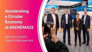 Covestro Board of Management at ACHEMA 2022 in Frankfurt