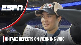 Shohei Ohtani on striking out Mike Trout to win WBC: Greatest situation facing t