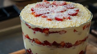 Strawberry White Chocolate Tiramisù