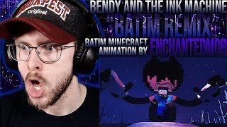 Vapor Reacts #1049 | BENDY MINECRAFT ANIMATION "BATIM Remix" by EnchantedMob REACTION!!