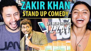 ZAKIR KHAN | Life Mein Chahiye Izzat | Stand Up Comedy Reaction by Jaby Koay & Rosa Ochoa!