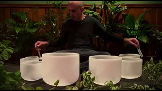 Crystal Singing Bowls / Heart Chakra Alignment / 20 Minute Sound Bath / Meditation / 432 Hz / Calm