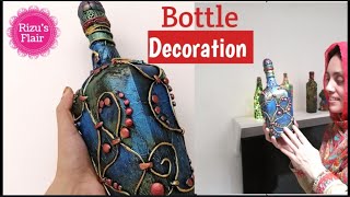 Bottle Decoration Ideas |Bottle craft |Bottle Transformation |Bottle art