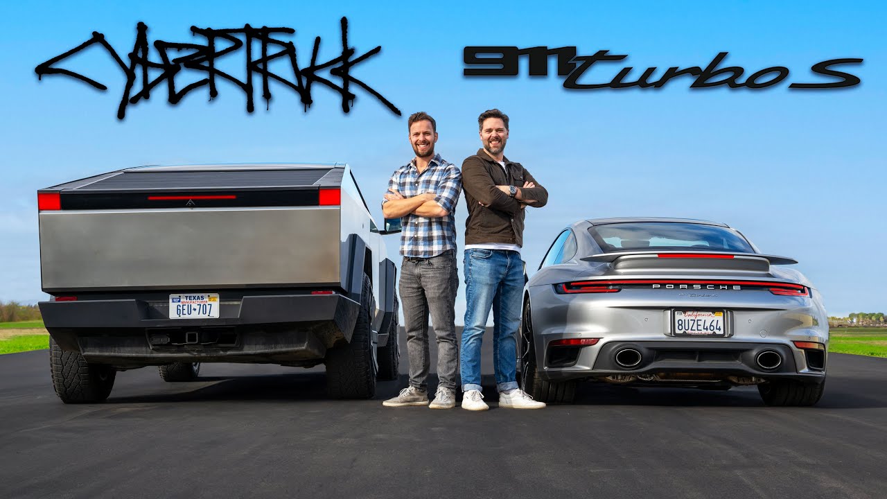 Watch Tesla's Cybertruck Drag Race Against The 640HP 992 Porsche 911 ...