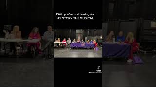 POV: You’re auditioning for HIS STORY THE MUSICAL #musical #broadway #broadwaylife #dallas