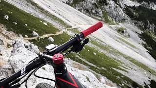 Triglav peak with bike