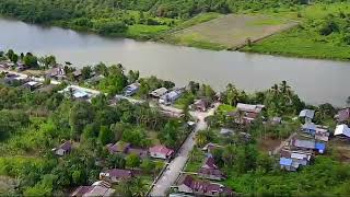 Suasana Kampung Suku Bulungan Jelarai Selor di Tepi Sungai, Kab Bulungan Kalimantan Utara