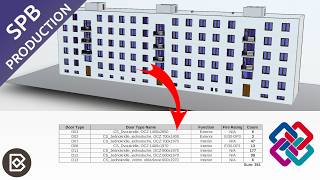 Extract Data from IFC file | Create Door Schedule with Bonsai BIM Spreadsheet Tool