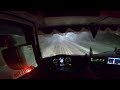 Trucking Bjornfjell in extreme weather in northern Norway with Scania V8