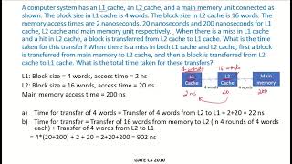 CO48j - Solved example 6 | Cache | GATE