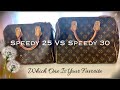 LOUIS VUITTON SPEEDY BAG COMPARISON | SPEEDY 25 Vs SPEEDY 30 | Which Bag Is Worth It