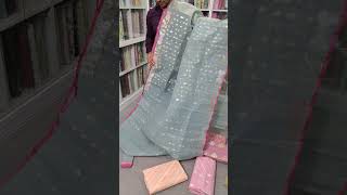 #jamdani halfsilk saree