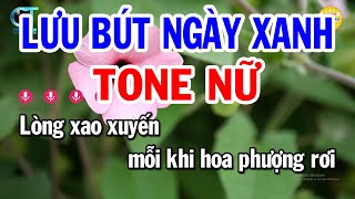 Karaoke Lưu Bút Ngày Xanh Tone Nữ ( Bm ) Nhạc Sống Beat Mới | Karaoke Tuấn Trình