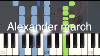 Denes Agay - 28 Alexander march - Easy piano tuto