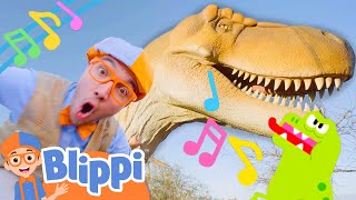 Blippi's T-Rex Dinosaur Song! Blippi Educational Science Songs for Kids