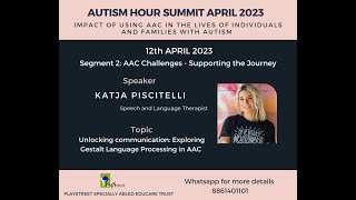 A teaser from Katja's presentation on exploring Gestalt Language Processing in AAC