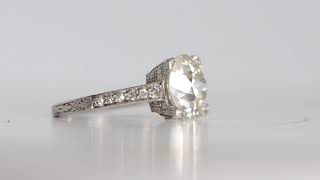 3.49-Carat Art Deco Engagement Ring