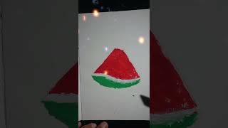 free palestine ||drawing watermelon #shortvideo
