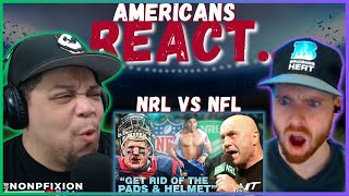 AMERICANS REACT TO RUGBY LEAGUE VS. NFL | WHICH IS TOUGHER?! || REAL FANS SPORTS