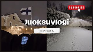 Juoksuvlogi | Itsenäisyyspäivän keskipitkä juoksu, lunta ja inspiraatiota