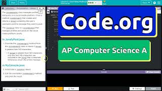 Code.org Lesson 5.4A Overloading Methods | Tutorial with Answers | CSA Unit 7