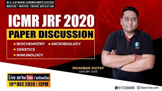 ICMR JRF 2020 PAPER DISCUSSION 1