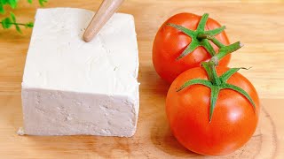 Tomatoes and tofu are a perfect match. Let me teach you how to make them delicious. There will be no