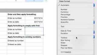 Custom dates formatting in Mac Numbers app