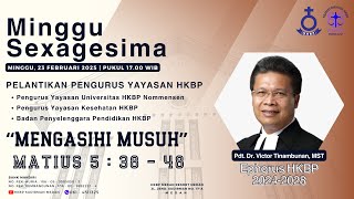 Ibadah Minggu Sexagesima HKBP Medan Sudirman | Minggu, 23 Februari 2025 Pukul 17.00 WIB