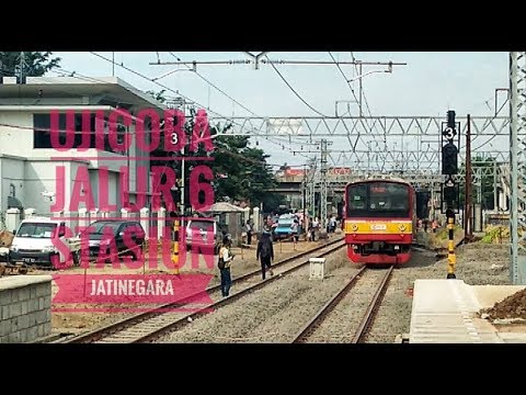 Ujicoba Jalur Baru Stasiun Jatinegara Menggunakan KRL 205 - YouTube