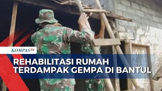 Ratusan Personel TNI Mulai Berupaya Rehabilitasi Rumah Warga Terdampak Gempa Bumi di Bantul!
