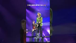When the Frontman Grabs the Guitar: Mick Jagger 🔥🎤 #mickjagger #therollingstones #shorts #jsyakie
