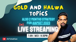 Aiapget 2023 Halwa and Gold topics | 2 months study strategy