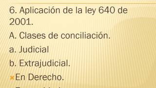 15. Conciliación. Conciliación en general y como requisito de procedibilidad.