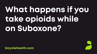 What happens if you take opioids while on Suboxone?