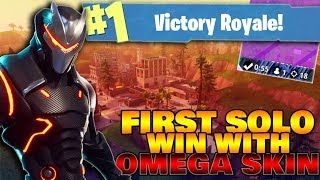 FIRST WIN WITH MY *NEW* OMEGA SKIN - Fortnite Battle Royal (HIGH KILL GAME!)