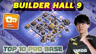 TOP 10 BEST BUILDER HALL 9 WITH LINK || BH9 NEW BASE UPDATE 2024 || BH9 ANTI 3 S