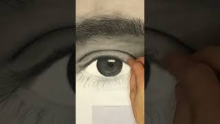 How to draw an eye in charcoal Part 2 #charcoaldrawing #charcoalportrait #charcoaleye