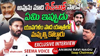 SAAP CHAIRMAN Animini Ravi Naidu exclusive interview | lokesh |Eha Rayalaseema